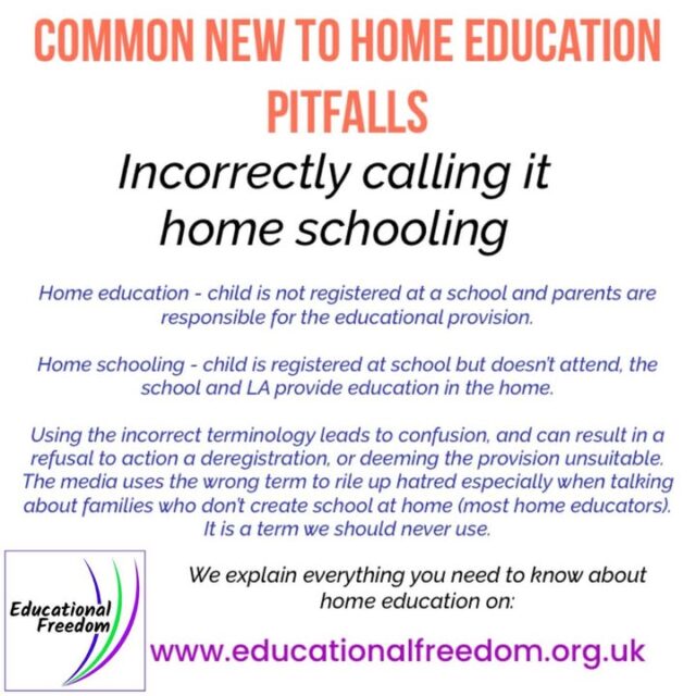 So many professionals get this wrong as well! Terminology matters so much! #ukhomeed #homeeddad #homeedmum #homeedplanning #learningfromhome #homeeducate #homeeducationlife #homeeducationrocks #homeedLA #homeedideas