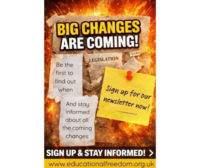 The CWS bill home ed elements are finalised and it's really bad news. Sign up to our newsletter to ensure you are notified the minute we publish our article explaining what has happened and what it means for home educators.