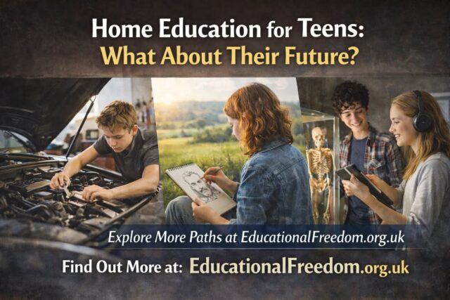 Home Education for Teens: But What About Their Future?

https://educationalfreedom.org.uk/home-education-for-teens-but-what-about-their-future/