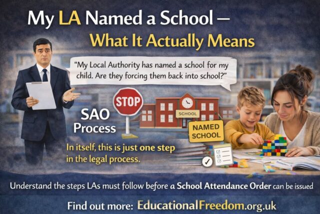 “My LA Named a School” — What It Actually Means

https://educationalfreedom.org.uk/my-la-named-a-school-what-it-actually-means/