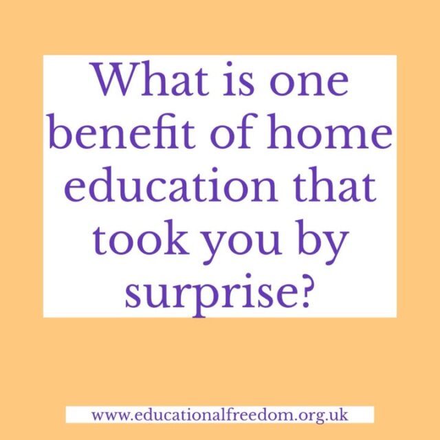 We all know flexibility, learning in ways that suit your child, being able to travel, go to the loo etc are benefits of home education. But what benefit took you by surprise? 

#HomeEducation #HomeEd #educationalfreedom