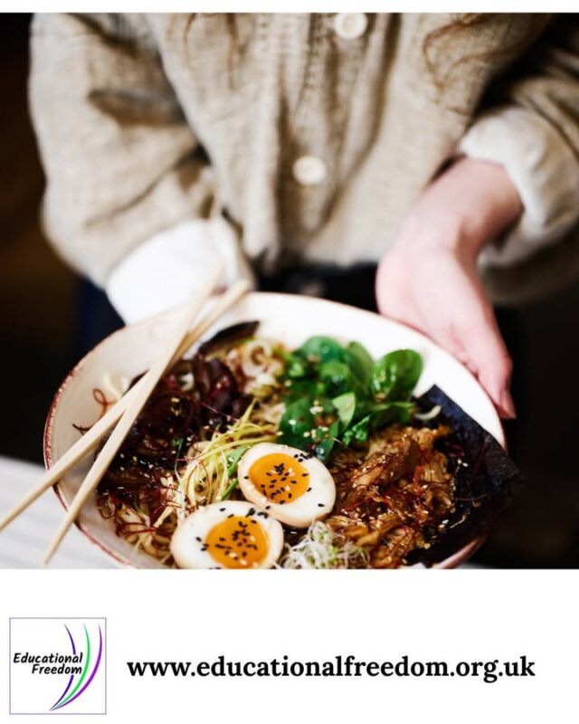 We are big of project learning. With one interest covering a lot of subjects. 
My eldest has got involved and is a big foodie. 

So for example here’s a full day of food based activities that cover multiple subjects:
 • Maths: Weighing ingredients, doubling recipes, comparing prices.
 • Science: Melting, dissolving, rising, reacting, emulsifying. 
• Geography: Explore where ingredients come from and map them. 
• History: Research the origins of a favourite dish. 
• English: Write a recipe, create a menu, narrate the cooking process. 
• Art: Food photography, plating design, drawing ingredients. 

This is hands on, meaningful learning — and it fits perfectly within your legal right to provide an education that is suitable, efficient, and tailored to your child. Learning doesn’t need to be complicated. Sometimes it’s as simple as cooking together.