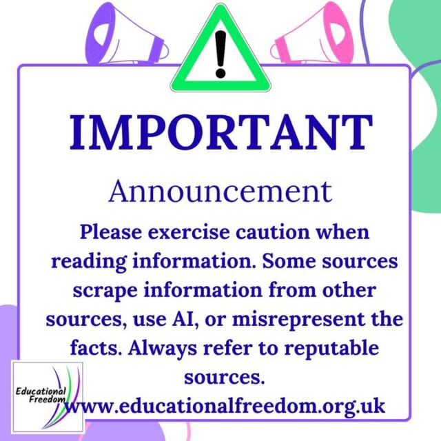 Educational Freedom is continually working to combat the spread of incorrect information related to home education and legislative bills. In a landscape where misleading or inaccurate content often surfaces, it’s more important than ever to rely on trustworthy and accurate sources. We encourage you to seek information from reputable organisations like ourselves to stay well-informed and confident in your home education journey.