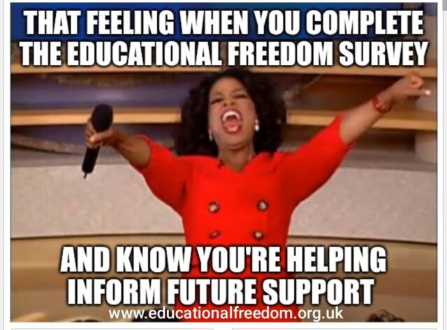 The home education voice is vital in informing LA practice and policy, understanding what your LA is like from other home educators in your area is incredibly important to help you understand how to communicate with them. 

Filling in this survey takes less than 5 minutes and will go a long way towards informing some major projects we shall be announcing in the coming weeks. 

https://forms.gle/HnaYE7XFBxZXN3Qk8