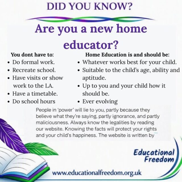 A simple bit of info for new home educators. With a simple message.
Home education is not school at home. And ‘professionals’ often are not giving correct advice. You’re in charge of your kids education, make sure you know all the facts. #homeedmum #homeedplanning #learningfromhome #homeeducate #homeeducationrocks #homeeducationlife #homeedLA #homeedideas