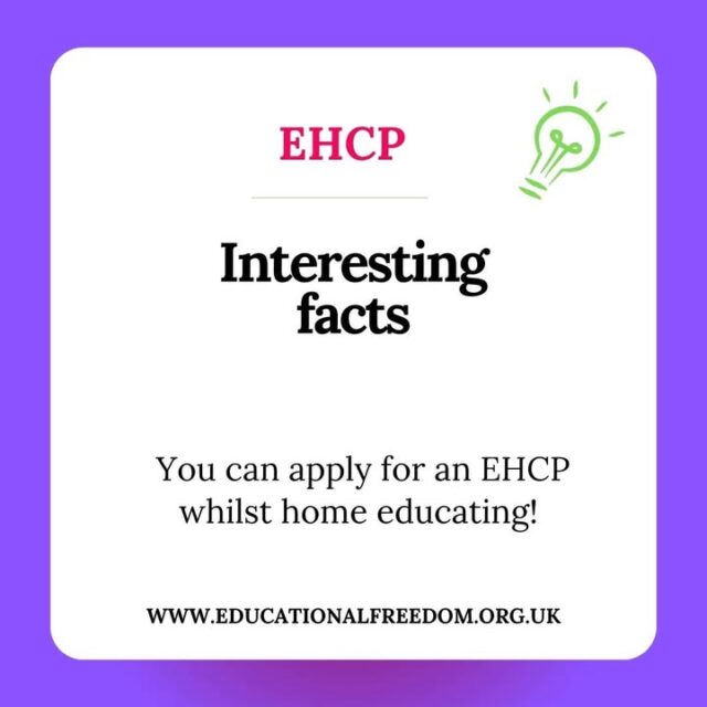 If you Home Educate and want to apply for an EHCP the LA website should contain details on how you put in a parental request for assessment. They have a duty to every child and can not say no because you Home Educate. They may not have done one for a Home Ed kid before so you may need to talk them through it. You may need to reassure the EHCP team that they do have the duty to assess, if they still refuse, then appeal. To learn more about the application head over to the SEN section on our website!